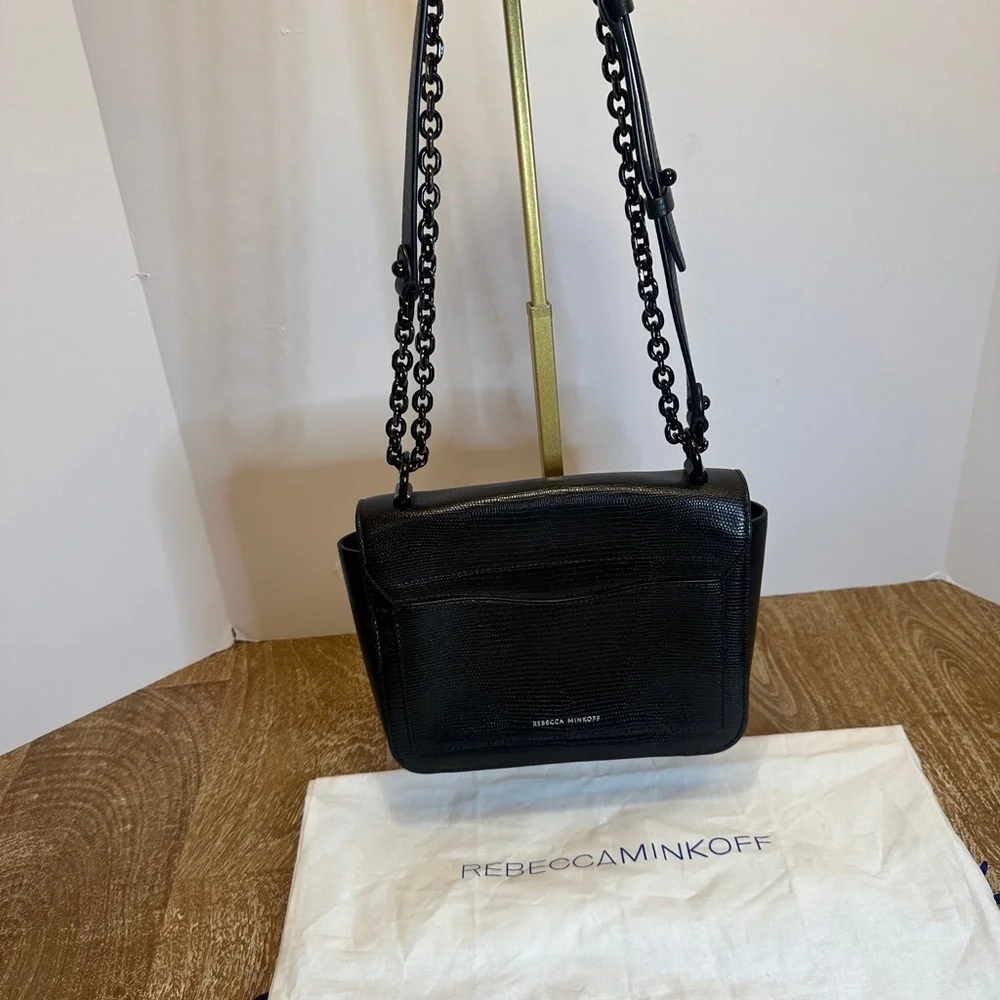 Rebecca Minkoff Black Leather Shoulder Bag - Picture 4 of 7